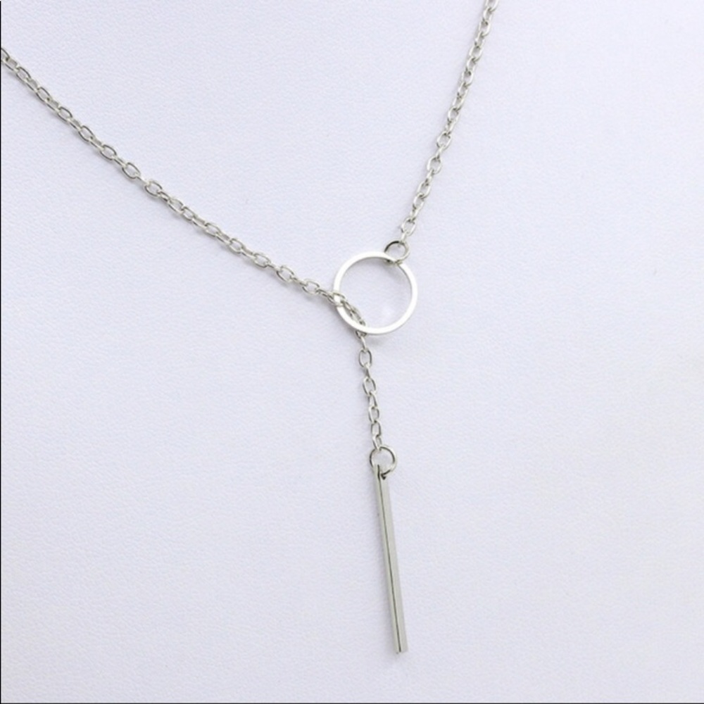 🟣2 for 25.00🟣🆕 Circle and Bar simple Necklace